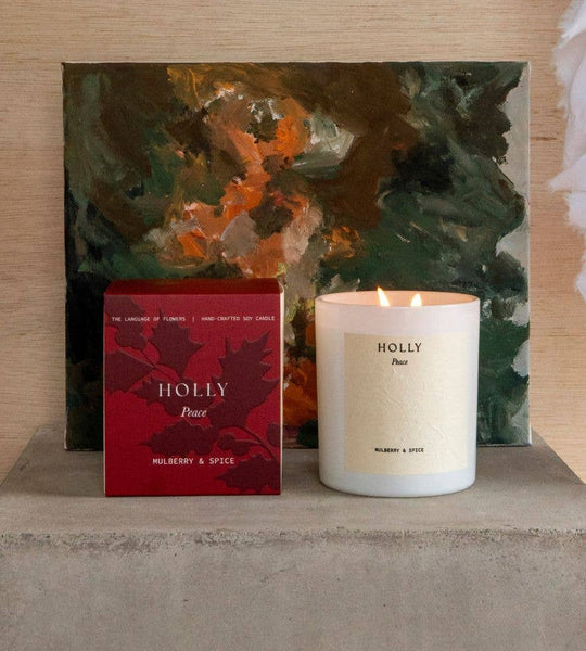 Holly Large Candle | Mulberry + Spice