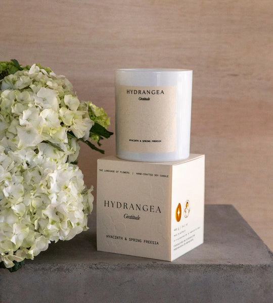 Hydrangea Candle | Hyacinth + Spring Freesia