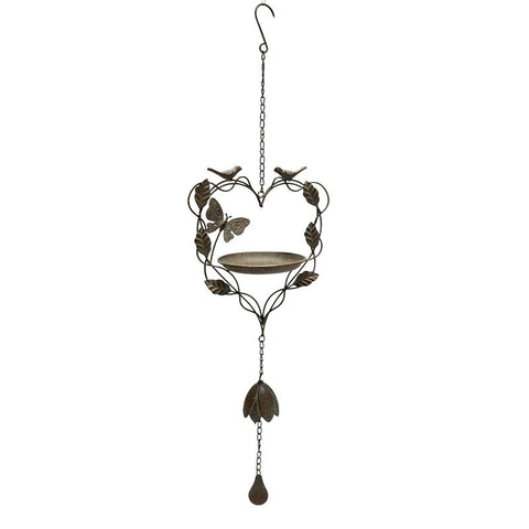 Hanging Heart-Shape-Birdfeeder