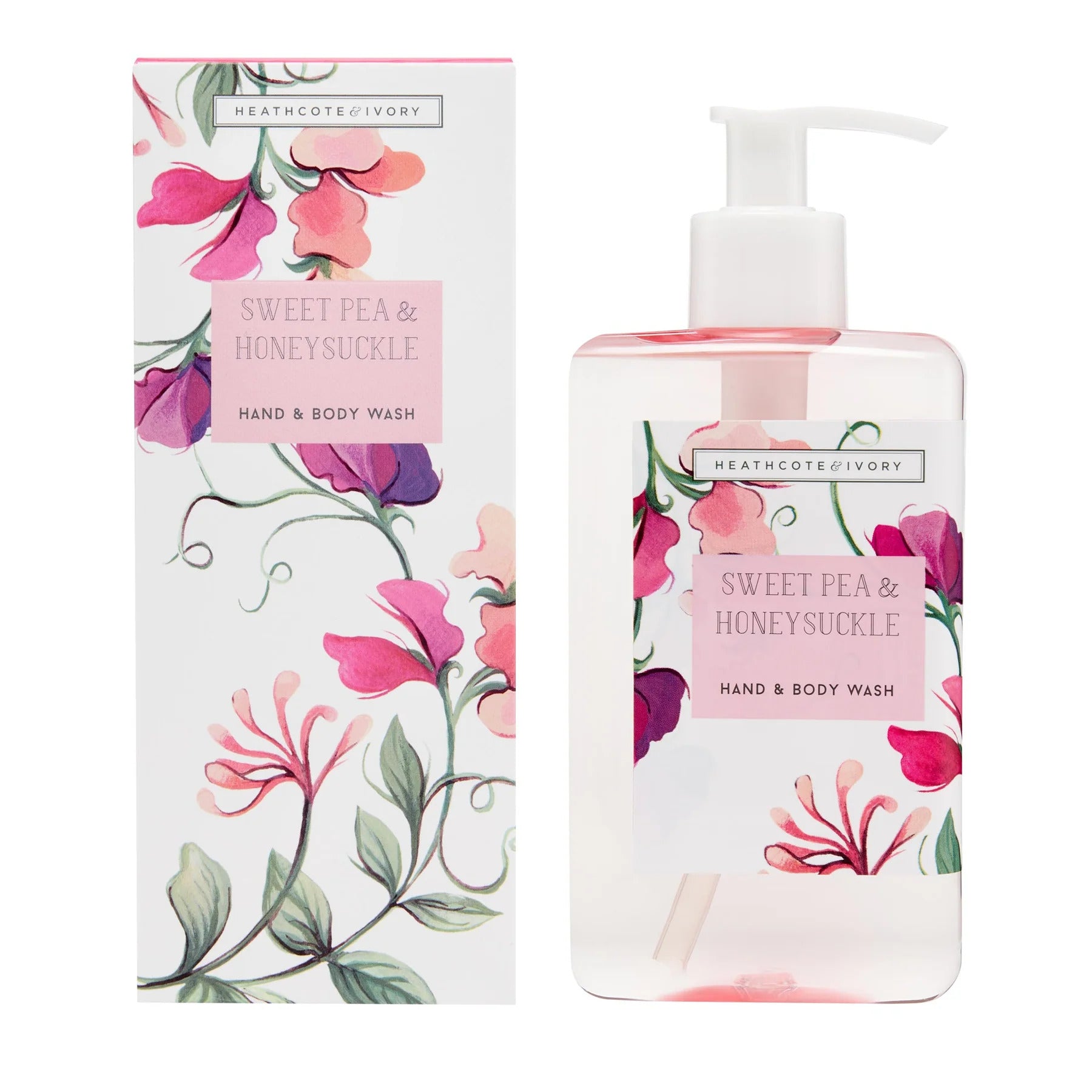 Heathcote & Ivory Sweet Pea & Honeysuckle Hand & Body Wash