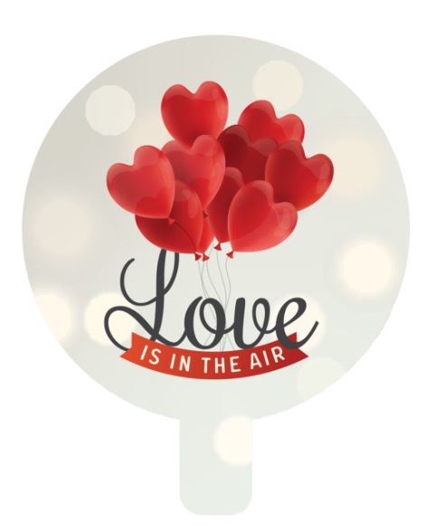 Love Is In The Air Foil Balloon 9"