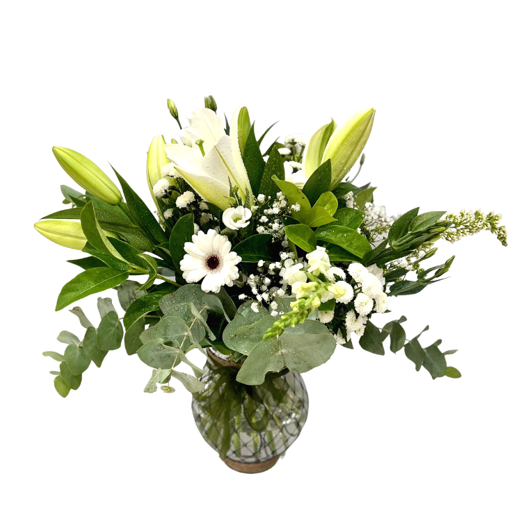 Sympathy Lily and Gerbera Bouquet