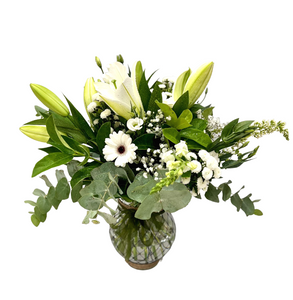 Sympathy Lily and Gerbera Bouquet